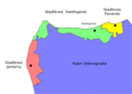 Administrativ-territoriale Einteilung des nordwestlichen Samlands