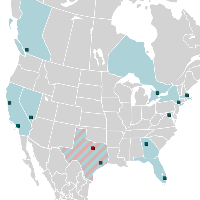OWL North America map.svg