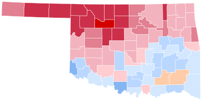 Résultats de l'élection présidentielle de l'Oklahoma 1968.svg