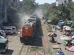 PNR Bicutan rail tracks, EMU 04 train locomotive 902