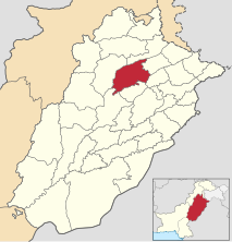 District de Sargodha - Carte