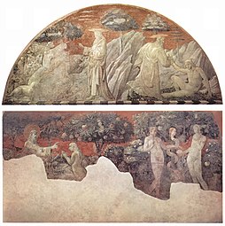 Paolo Uccello, Création des animaux, Création d'Adam, Création d'Ève et Péché originel.