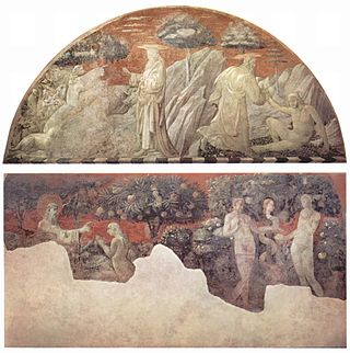 <i>Creation and the Fall</i> (Uccello) 1420–1425 frescoes by Paolo Uccello