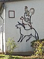 Bremer Stadtmusikanten, Keramikbild, 1952, Schwäbisch Gmünd, Rauchbeinschule