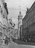 Die Universitätsstraße mit dem Paulinum um 1930