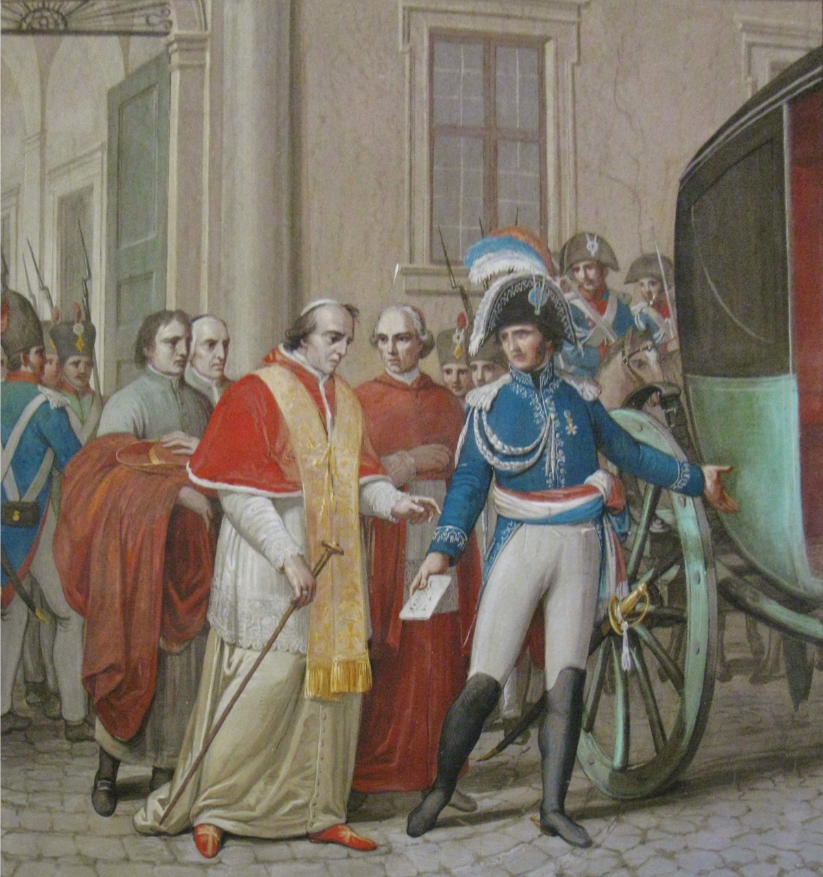 Конкордат. Конкордат Наполеона 1801. 1801 Конкордат с папой римским. Пий 7 и Наполеон. Папа Римский Пий VII И Наполеон.