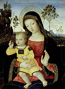 Pinturicchio, Vierge à l'enfant, vers 1500.