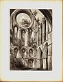 Pluscarden Abbey Interior of N Transept ca 1850.jpg