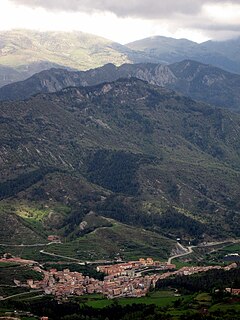 La Pobla de Lillet Municipality in Catalonia, Spain