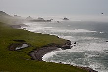 Another view from Point Buchon trail, Diablo Canyon Power Plant in background. Point Buchon trail, Diablo Canyon Nuclear Power Plant in background.jpg