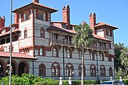 Ponce de Leon Hotel, now part of Flagler College, St. Augustine, Florida, USA U.S. National Landmark This is an image of a place or building that is listed on the National Register of Historic Places in the United States of America. Its reference number is 75002067.