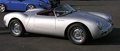 The Porsche 550 Spyder produced from 1953 to 1956.