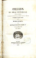Portada. Historia pintoresca del reinado de doña Isabel II. Editor Vicente Castelló. Madrid 1846