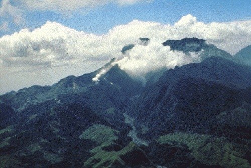 Pinatubo in April 1991, approximately two months before the eruption.