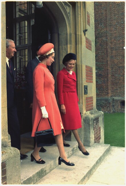 The First Lady with Queen Elizabeth II, 1970