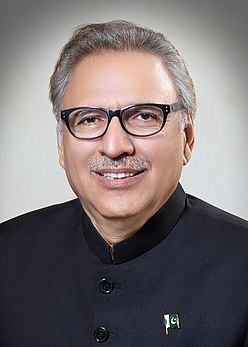 President of Pakistan Dr Arif Alvi (cropped).jpg