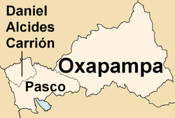 Provinces in the Pasco region