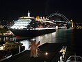 Queen Victoria v noci v Sydney