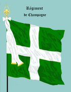 Drapeau du régiment de Champagne créé en 1558.