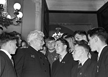 RIAN archive 706517 Komsomol members and youth meet with member of academy.jpg