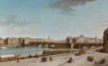 Raguenet Vue de l'Ile de la Cité avec le Pont Neuf et la pompe de la Samaritaine 1752.png