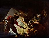 The Blinding of Samson, 1636, which Rembrandt gave to Huyghens