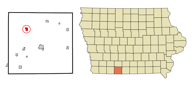 File:Ringgold County Iowa Incorporated and Unincorporated areas Diagonal Highlighted.svg