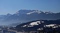 Rofangebirge (Brandenberger Alpen) vom Grattenbergl, Kirchbichl, aus gesehen. Im Vordergrund Wörgl