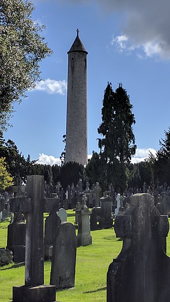 Glasnevin Cemetery (The round tower in the centre stands over the tomb of Daniel O'Connell)