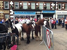 Horse-trading in The Sands in Appleby-in-Westmorland Rumnichal Horse Fair.jpg