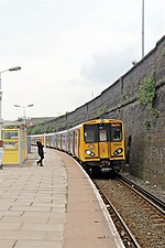 Rush hour service, Bank Hall Railway Station (geograph 2995765).jpg