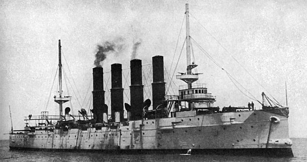 The Russian cruiser Varyag.