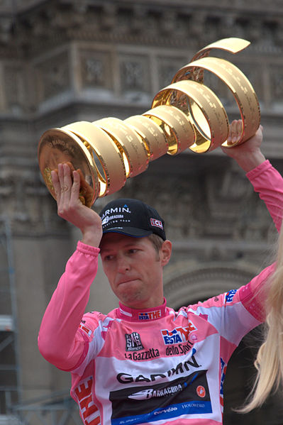 Ryder Hesjedal after winning the 2012 Giro d'Italia