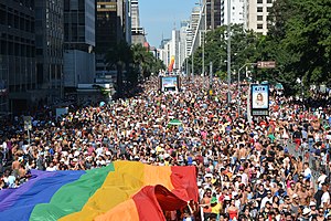Image of 2014 pride parade in São Paulo