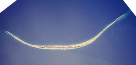 Sable Island from space, aprile 1994.