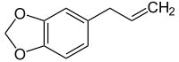 Structural formula of safrole