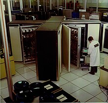 CDC 6600 supercomputer in Cineca (8 January 1970) Sala Cdc 6600 Cineca.jpg