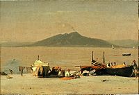 Sanford Robinson Gifford - Mount Vesuvius from Marina Grande.jpg