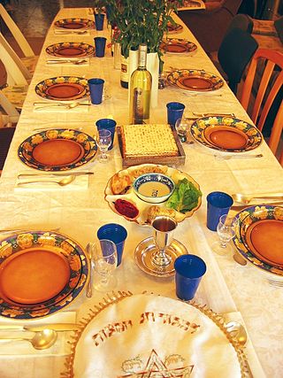 <span class="mw-page-title-main">Passover Seder</span> Ritual feast that marks the beginning of Passover