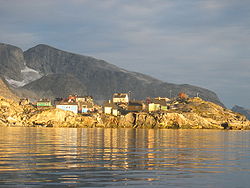 Pohled na Sermiligaaq z moře