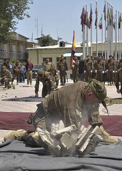 File:Service members from the Mongolian Expeditionary Task Force VII (METF VII) participate in Naadam festival at Camp Eggers, Kabul, Afghanistan.jpg