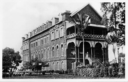 Old Fourah Bay College Building, circa 1930s.