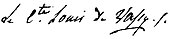 signature de Louis-Marie de Vassy