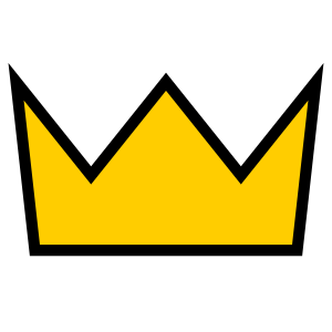 Simple gold crown.svg