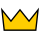 Eenvoudige gouden crown.svg