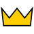 Simple gold crown.svg