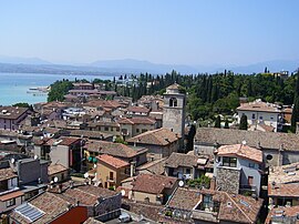 Sikt av Sirmione från Scaliger Castle