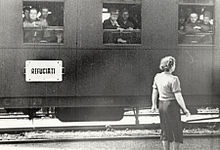 A train with Romanian refugees following the Soviet annexation of Bessarabia Soviet occupation of Bessarabia and Northern Bukovina 03.jpg
