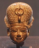 Staty Head of Thutmose IV Wearing Blue Crown - 18th Dynasty - ÄS 6770.jpg