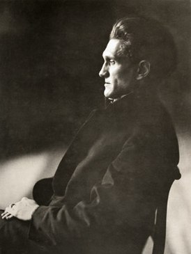 Portret van Stefan George.  Foto door Jakob Gilsdorf, 1910